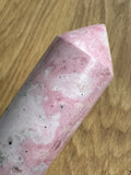 Rhodonite Pointed Wand from Peru Crystal