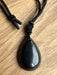 Shungite Teardrop Pendant Crystal Necklace