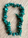 Malachite Crystal Chip Bracelet