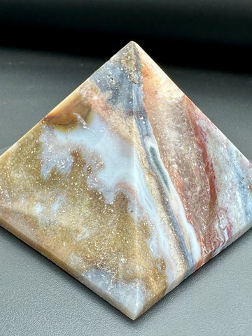 Ocean Jasper Crystal Pyramid