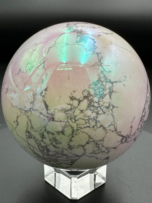 Aura Howlite Crystal Sphere