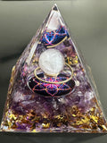 Orgonite Pyramid Crystal Rose Quartz Amethyst