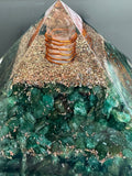 Orgonite Pyramid Crystal Green Aventurine