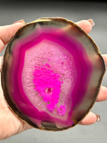 Agate Slice - Pink - Various Choices