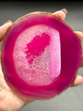 Agate Slice - Pink - Various Choices