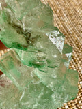 Green Halite Crystal Raw Specimen Cluster