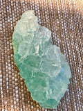 Green Halite Crystal Raw Specimen Cluster