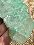 Green Halite Crystal Raw Specimen Cluster