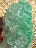 Green Halite Crystal Raw Specimen Cluster