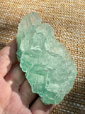 Green Halite Crystal Raw Specimen Cluster