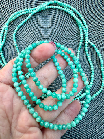 Amazonite Crystal Bead Bracelet Necklace