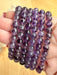Purple Fluorite Crystal Bead Bracelet Jewellery