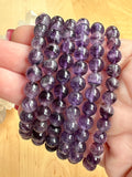 Purple Fluorite Crystal Bead Bracelet Jewellery