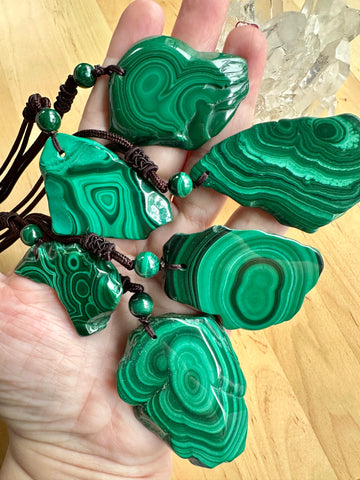 Malachite Crystal Jewellery Necklace Pendant