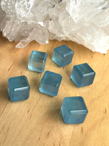 Aquamarine Crystal Mini Cube