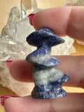 Lapis Lazuli Mushroom Crystal Carving