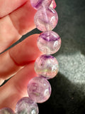 Rainbow Fluorite Crystal Bead Bracelet Jewellery