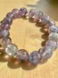 Rainbow Fluorite Crystal Bead Bracelet Jewellery