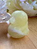 Lemon Calcite "Rubber Duck" Carving