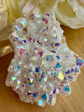 Angel Aura Geode Clusters - Various Choices