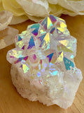 Angel Aura Geode Clusters - Various Choices