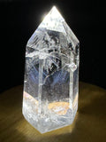 Blue Needle Clear Quartz Crystal Point