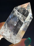 Blue Needle Clear Quartz Crystal Point