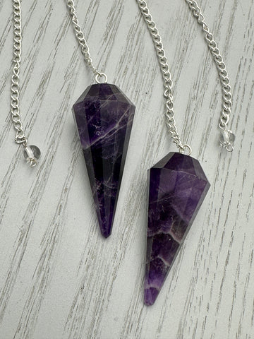 Amethyst Crystal Pendulum