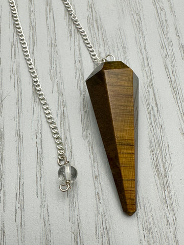 Tiger Eye Crystal Pendulum