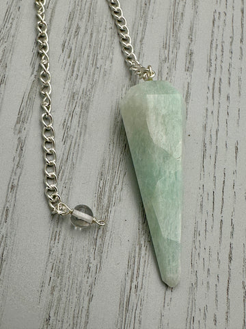 Amazonite Crystal Pendulum