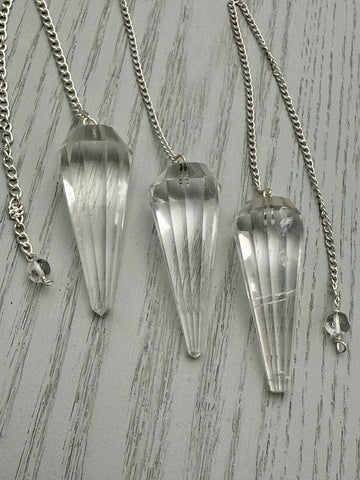 Clear Quartz Crystal Pendulum