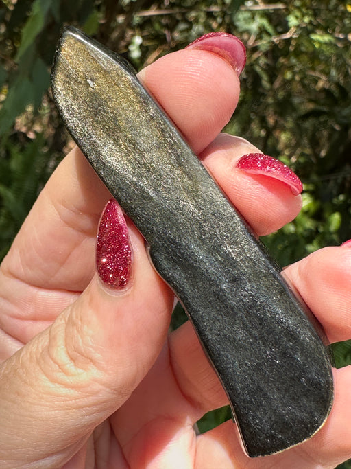 Golden Sheen Obsidian Mini Knife/Dagger