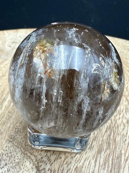 Rare Skeleton (Elestial) Quartz Sphere 
