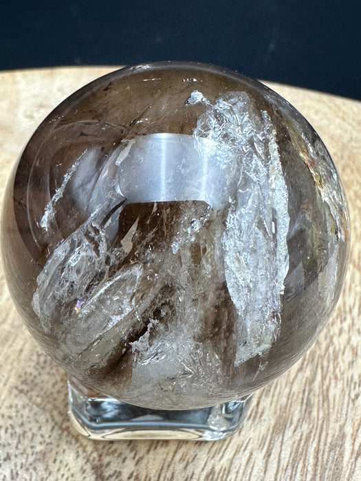 Rare Skeleton (Elestial) Quartz Sphere 