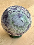 Violet Jasper Green Fluorite Crystal Sphere