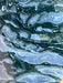 Moss Agate Crystal Moon on Stand