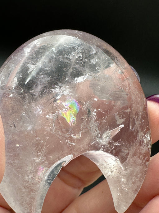 Clear Quartz Crystal Moon
