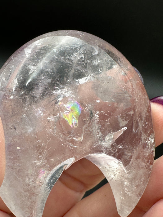 Clear Quartz Crystal Moon