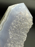 Blue Lace Agate Druzy Natural Crystal Point