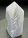 Blue Lace Agate Druzy Natural Crystal Point