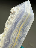 Blue Lace Agate Raw Crystal Tower