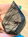 Hypersthene Geometric Teardrop Freeform Crystal Carving