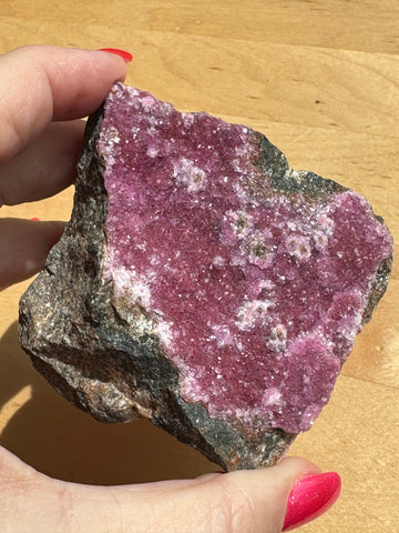 Cobalt Calcite Raw Specimen Crystal