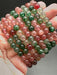 Green and Red Strawberry Quartz Crystal Bracelets