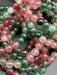 Green and Red Strawberry Quartz Crystal Bracelets