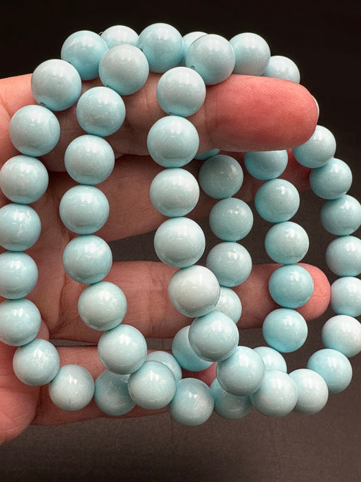 Hemimorphite Bead Bracelet