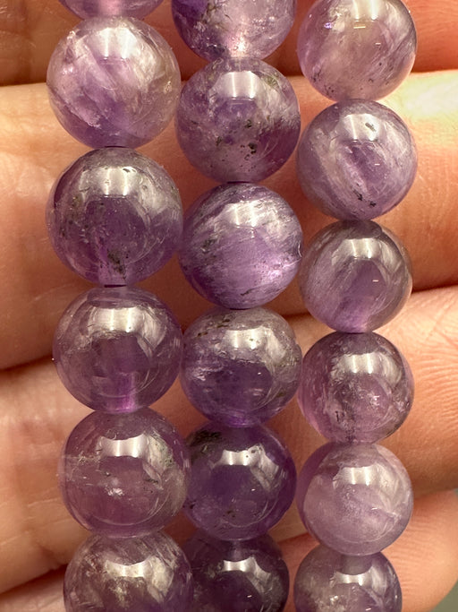 Purple Rabbit Hair Bead Bracelet