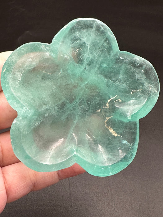 Green Fluorite Flower Bowl