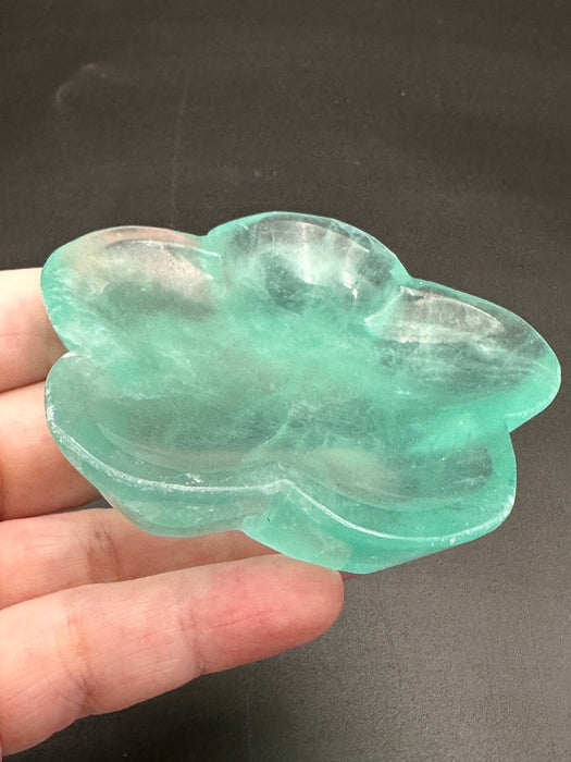 Green Fluorite Flower Bowl
