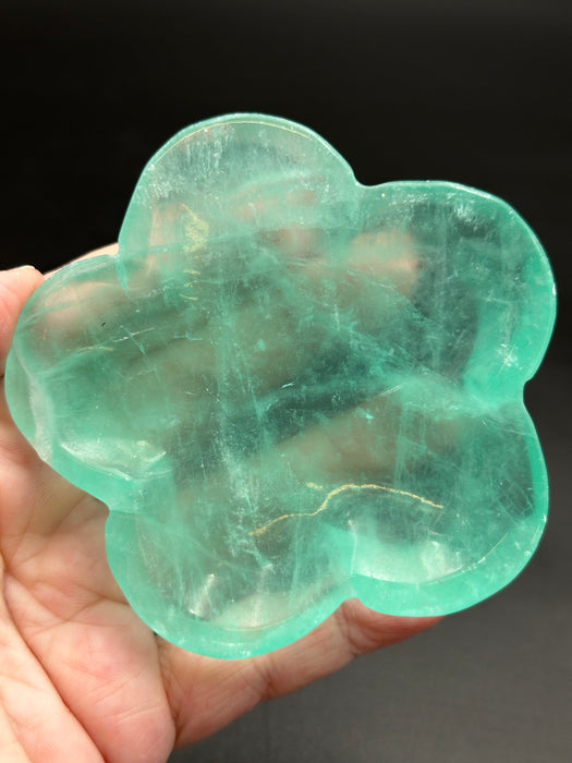 Green Fluorite Flower Bowl